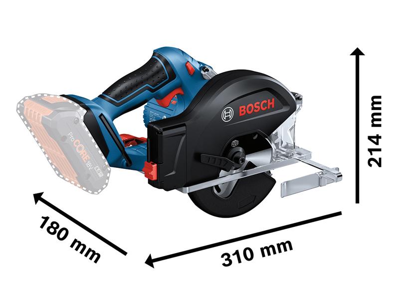 Bosch Professional Metal Circular Saw 18V Bare Unit BSH6016B8000 GKM 18V-50