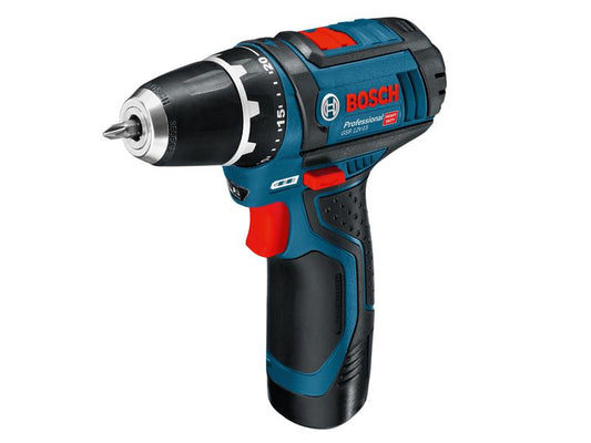 Bosch Professional Drill Driver 12V 2 x 2.0Ah Li-ion 10mm Chuck BSH60186817A