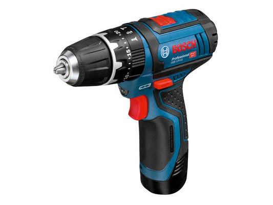 Bosch Professional Combi Drill 12V 2 x 2.0Ah Li-ion Keyless Chuck BSH6019B697J