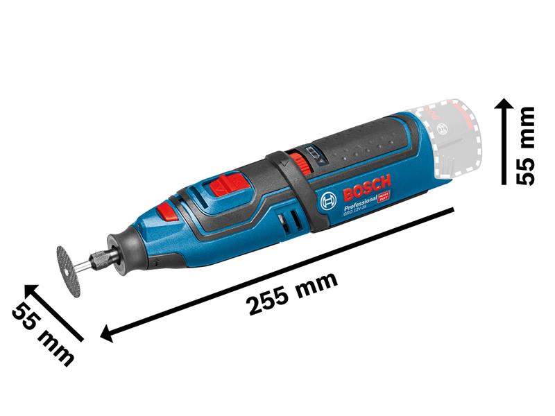 Bosch Rotary Tool 12V Bare Unit 3.2mm Chuck Speed 5,000 min BSH6019C5000