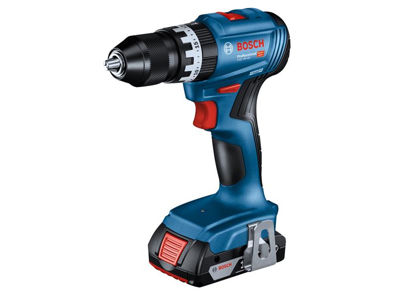 Bosch Professional Combi Drill 18V 2 x 2.0Ah Li-ion Keyless Chuck BSH6019K3371