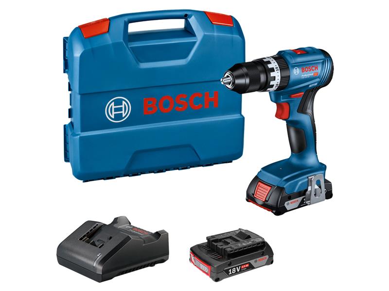 Bosch Professional Combi Drill 18V 2 x 2.0Ah Li-ion Keyless Chuck BSH6019K3371