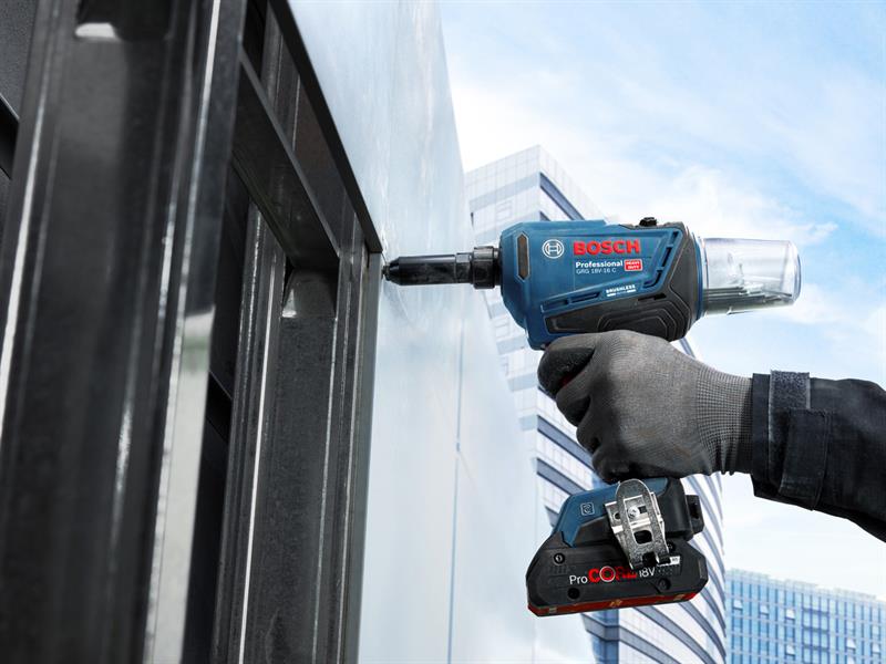 Bosch Rivet Gun 18V 2 x 2.0Ah Li-ion Batteries Rivet Dia 3-6.4mm GRG 18V-16 C