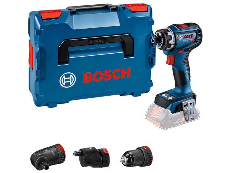 Bosch FlexiClick Drill Driver 3 Attachments in Case 18V Bare Unit BSH6019K6203