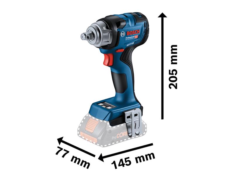 Bosch Professional 1/2" Impact Wrench 18V Bare Unit Torque 560Nm GDS 18V-330 HC