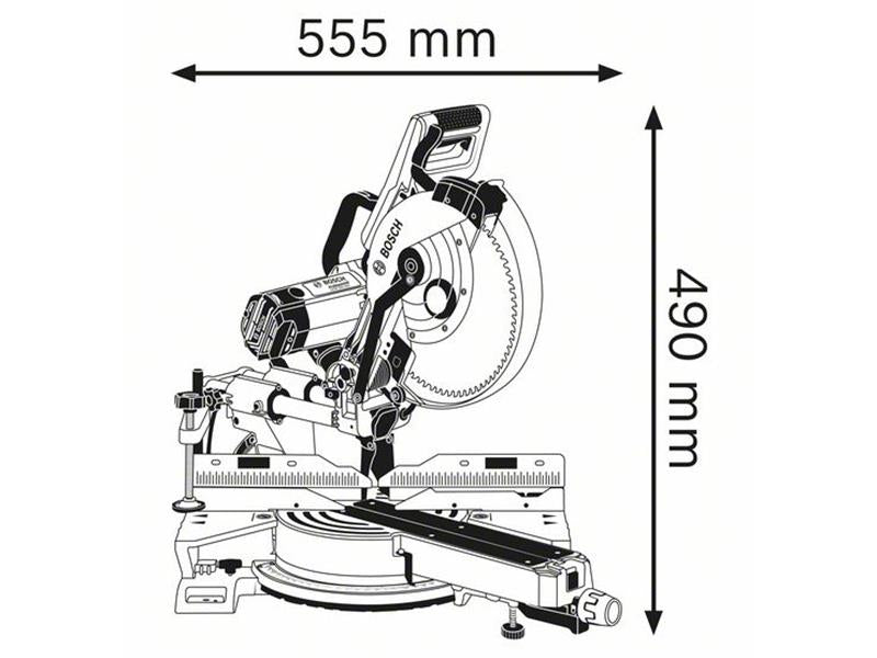 Bosch Professional Mitre Saw 1450W 240V Blade 254 x 30mm Bore GCM 350-254
