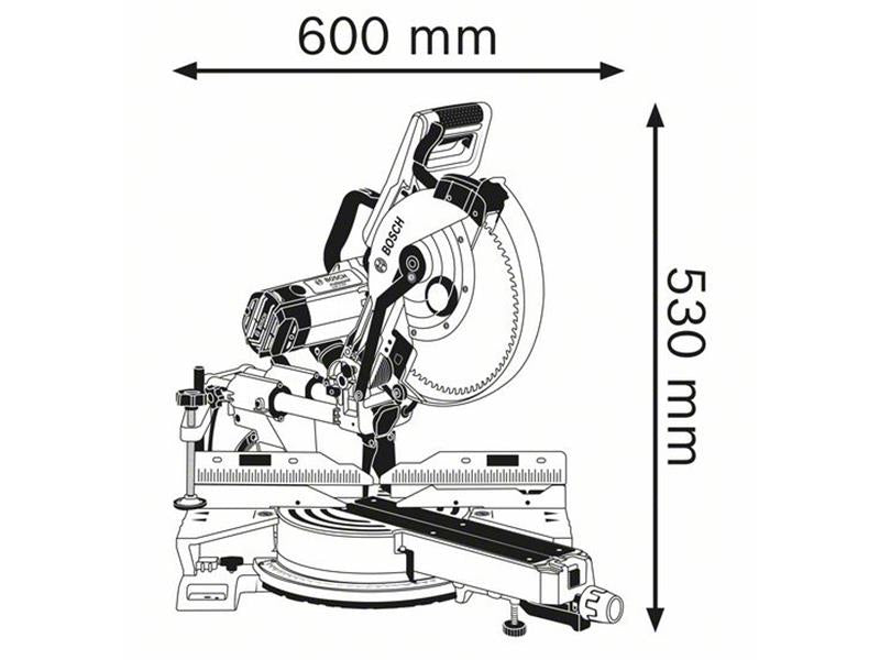Bosch Professional Sliding Mitre Saw 1450W 110V Blade 305 x 30mm GCM 12 SDE