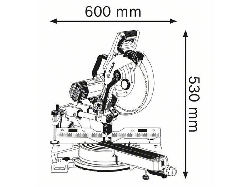 Bosch Professional Sliding Mitre Saw 1450W 240V Blade 305 x 30mm GCM 12 SDE