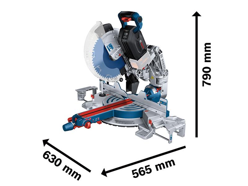 Bosch Professional BITURBO Mitre Saw 18V Bare Unit 305 x 30mm GCM 18V-305 GDC