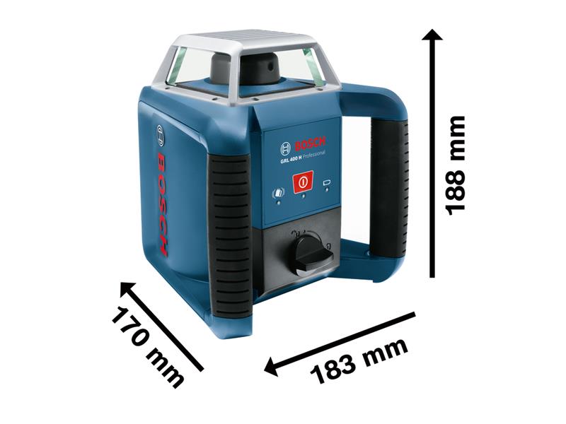 Bosch Professional Rotation Laser Set Working Range 20m GRL 400 H BSH6159940JY