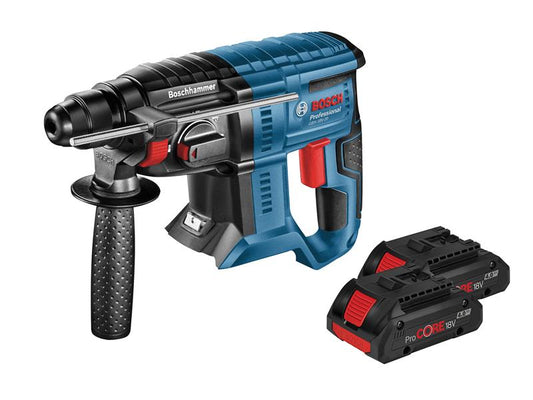 Bosch GBH 18V-20 SDS Plus Hammer Drill 18V 2 x 4.0Ah Pro Core Li-ion BSHGBH18V20P
