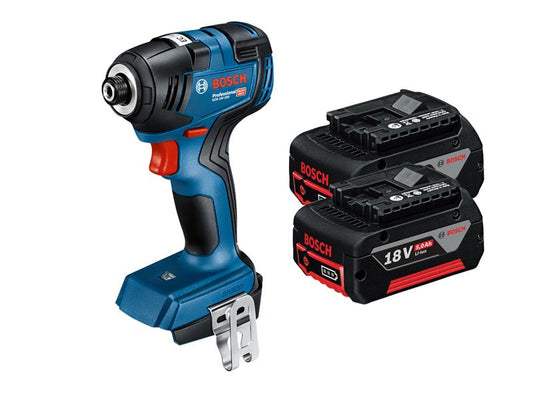 Bosch Professional Impact Driver 18V 2 x 5.0Ah Li-ion 1/4in Hex Uni GDR 18V-200