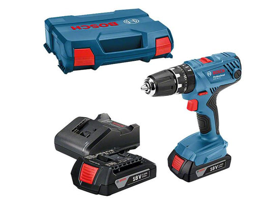 Bosch Combi Drill 18V 2 x 1.5Ah Li-ion GSB 18V-21 Torque 55Nm GSB 18V-21