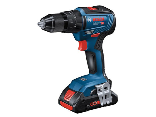 Bosch Combi Drill 18V 2 x 2.0Ah Li-ion Light Series Brushless GSB 18V-55