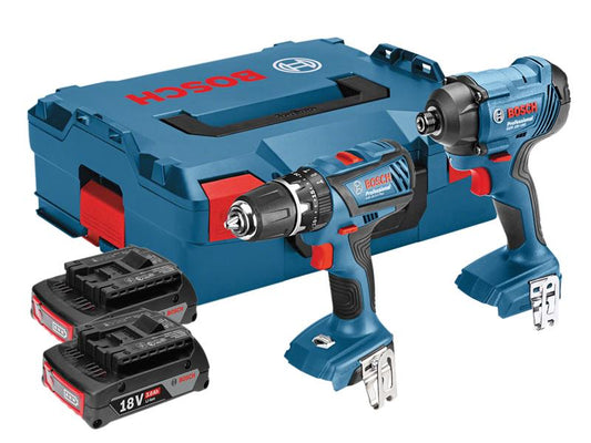 Bosch Cordless Twin Pack 18V 2 x 3.0Ah Li-Ion BSHGSBGDR182