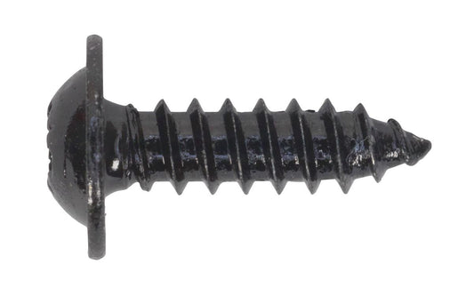Sealey Self-Tapping Screw 4.8 x 16mm Flanged Head Black Pozi Pack of 100 BST4816