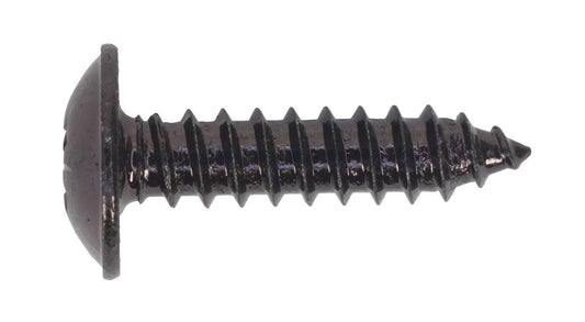 Sealey Self-Tapping Screw 4.8 x 19mm Flanged Head Black Pozi Pack of 100 BST4819