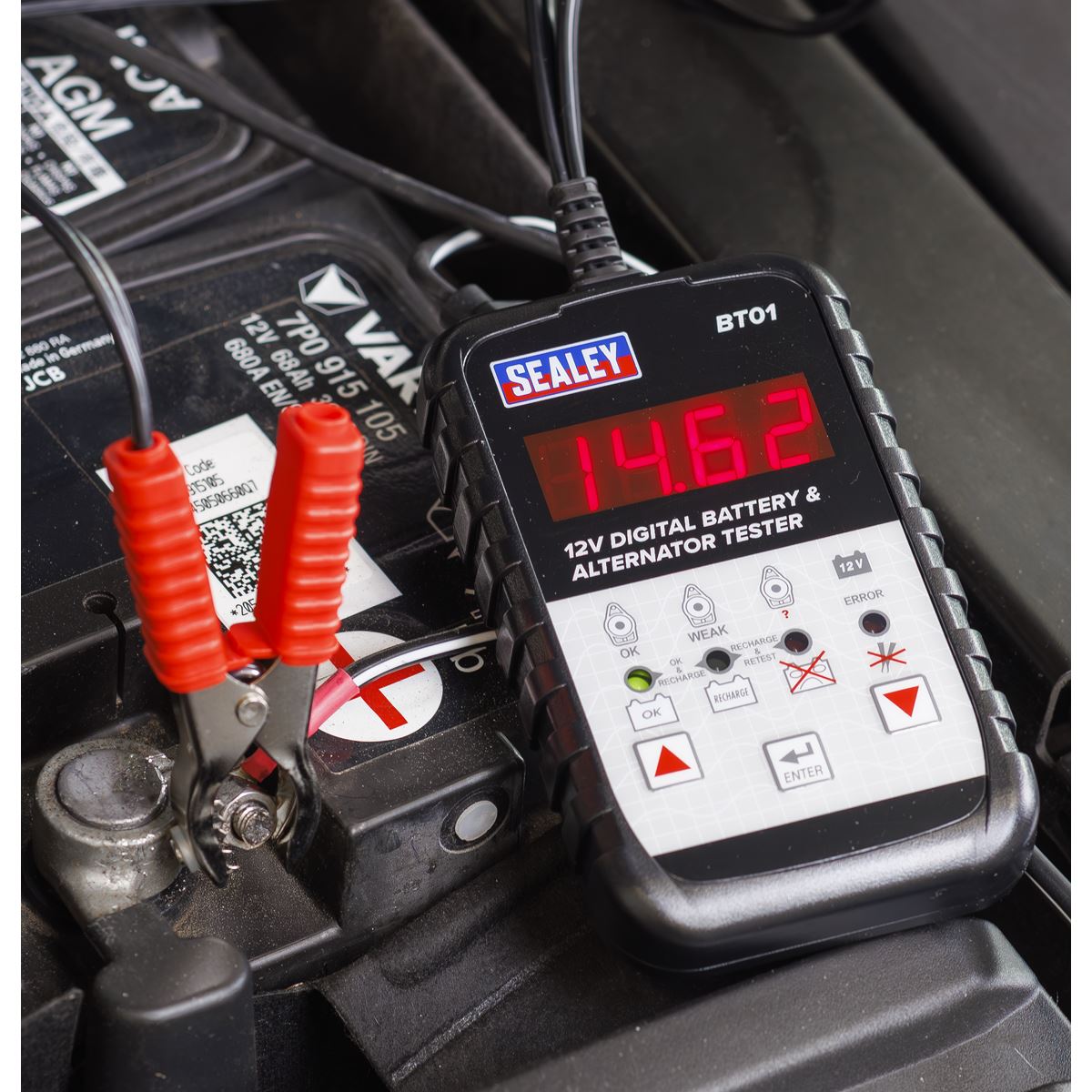 Sealey Digital Battery & Alternator Tester 12V BT01
