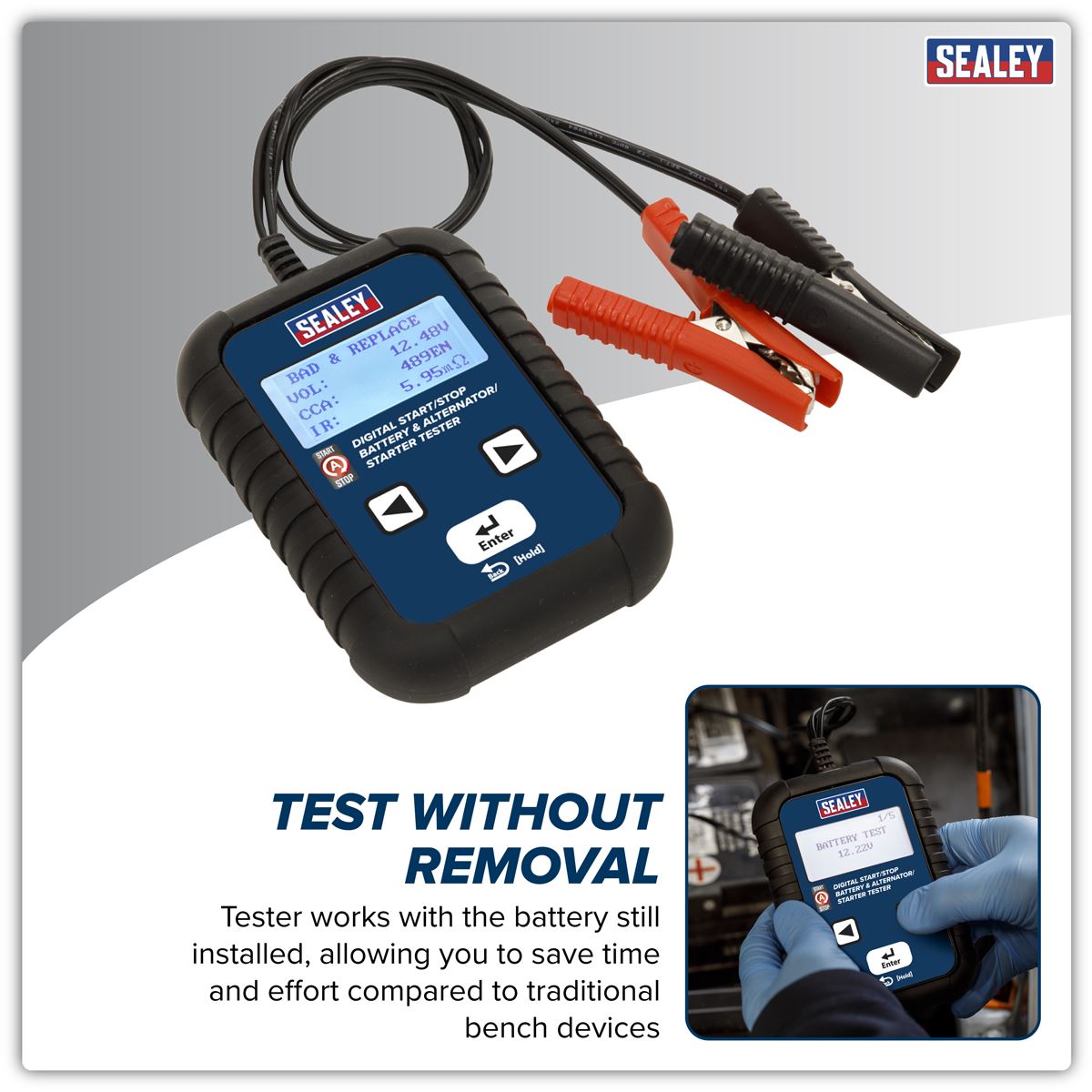 Sealey Digital Start/Stop Battery & Alternator/Starter Tester 12/24V BT2011