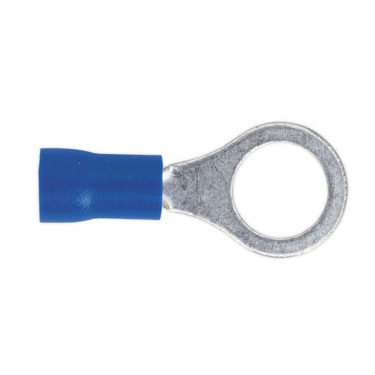 Sealey Easy-Entry Ring Terminal �8.4mm (5/16") Blue Pack of 100 BT27