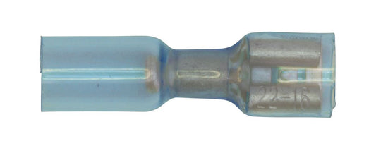 Sealey Heat Shrink Push-On Terminal 6.4mm Female Blue Pack of 25 BTSPF25