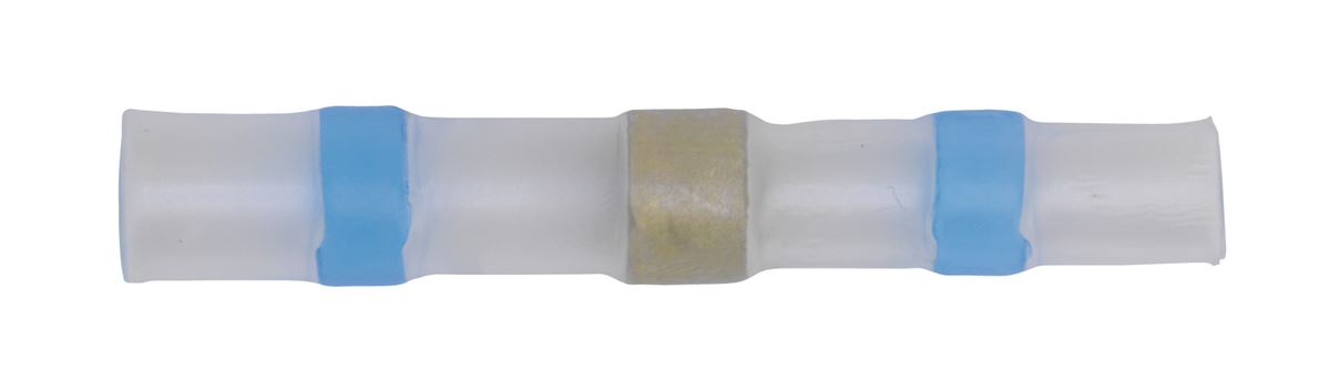 Sealey Heat Shrink Butt Connector Solder Terminal 16-14 AWG Blue Pack of 25 BTSSB25
