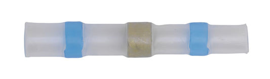 Sealey Heat Shrink Butt Connector Solder Terminal 16-14 AWG Blue Pack of 25 BTSSB25
