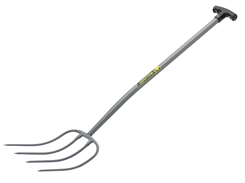 Bulldog All-Metal 4-Prong Manure Fork T-Handle BULBMFT
