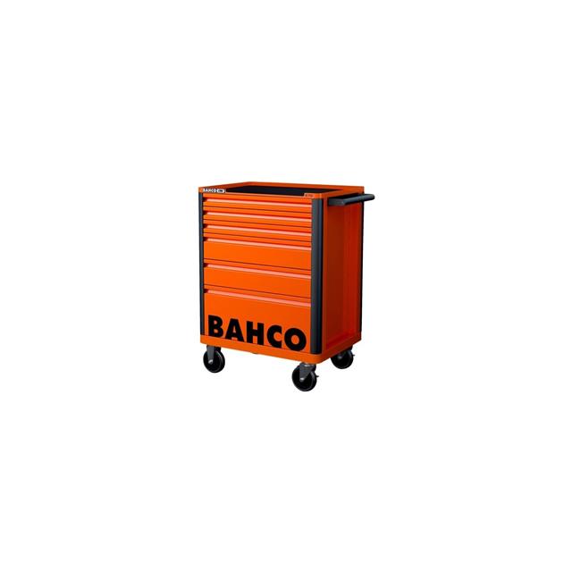 Bahco 6 Drawer Orange Tool Box Trolley Workshop Roller Cabinet 26" E72 Storage Hub 1472K6