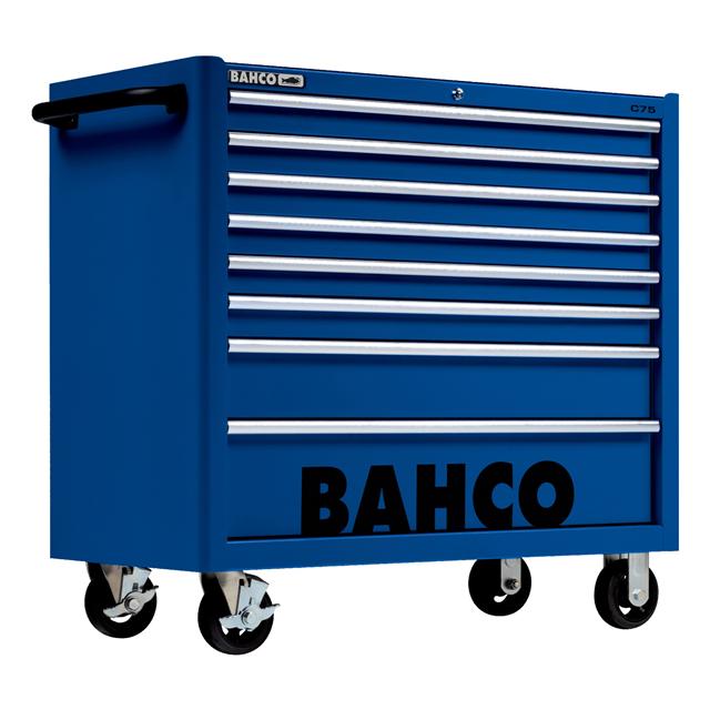 Bahco 40" Blue Tool Trolley Roll Cab 8 Drawer C75 Pro Workstation 1475KXL8BLUE