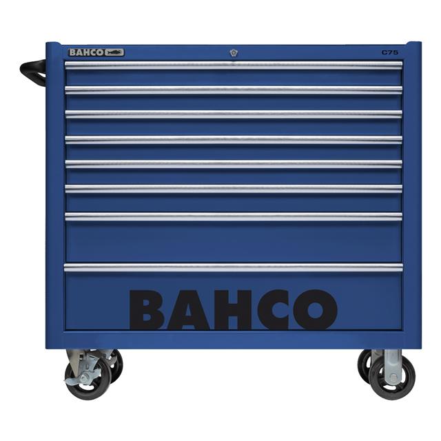 Bahco 40" Blue Tool Trolley Roll Cab 8 Drawer C75 Pro Workstation 1475KXL8BLUE