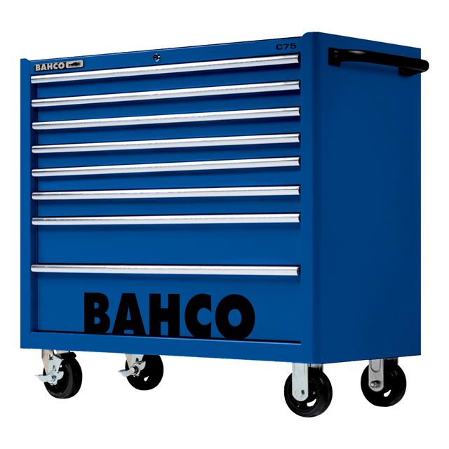 Bahco 40" Blue Tool Trolley Roll Cab 8 Drawer C75 Pro Workstation 1475KXL8BLUE