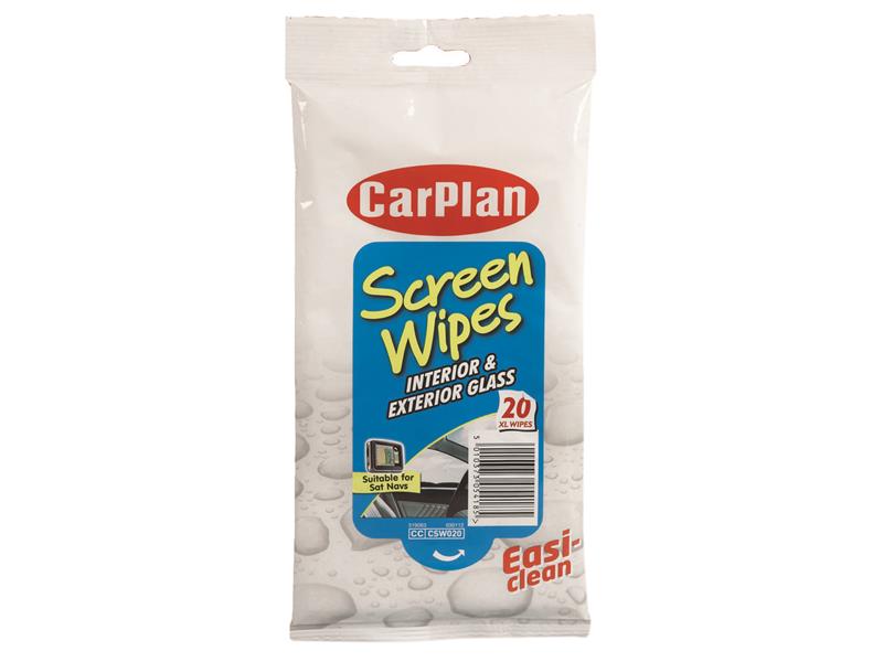 CarPlan Screen Wipes (Pouch of 20) C/PCSW015