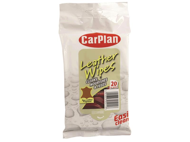 CarPlan Leather Wipes (Pouch of 20) C/PLVP020
