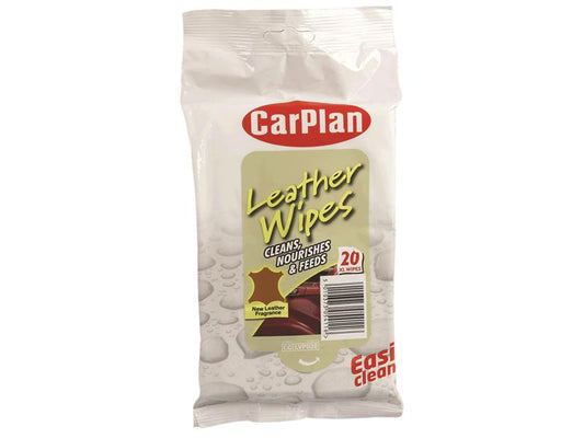 CarPlan Leather Wipes (Pouch of 20) C/PLVP020