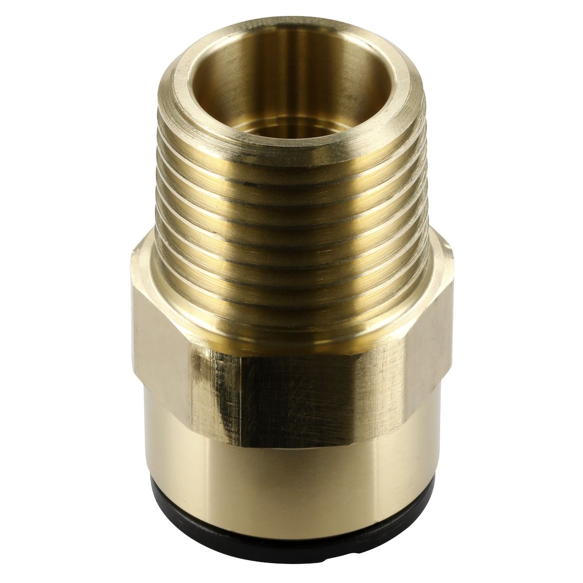 Sealey Straight Adaptor 15mm x 1/2"BSPT Brass Speedfit MM011504N) CAS15BSA