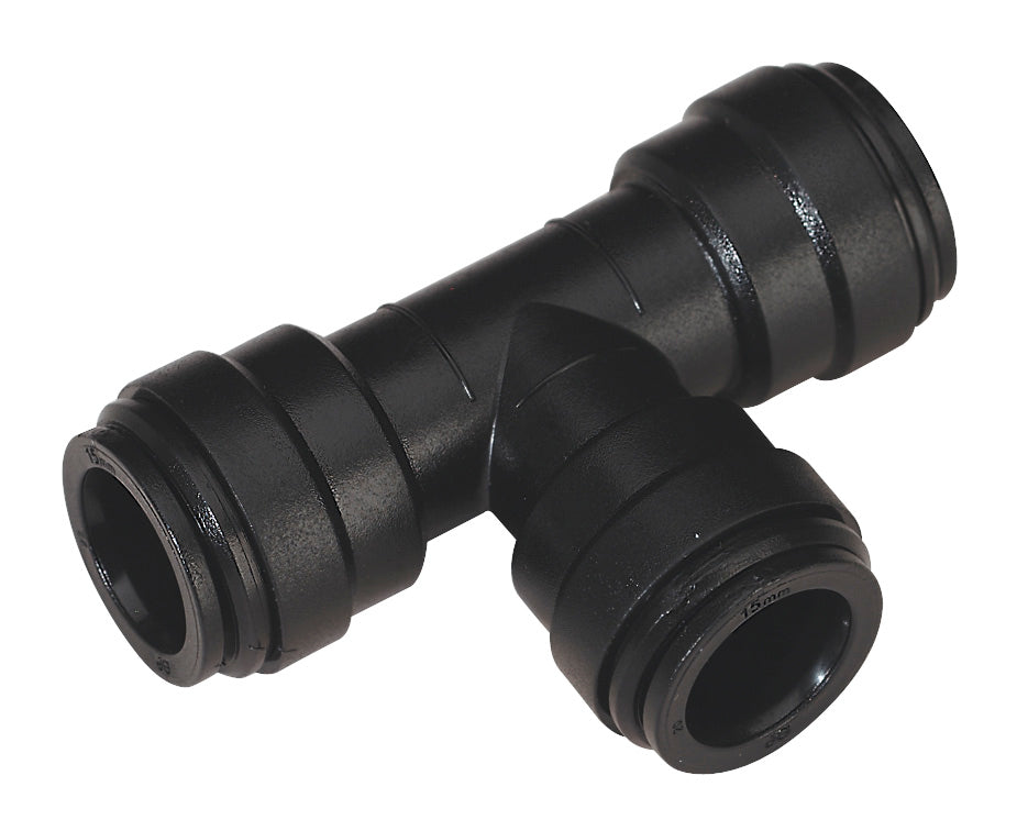 Sealey Equal Air Pipe Tee 15mm Pack of 5 John Guest Speedfit PM0215E CAS15ET