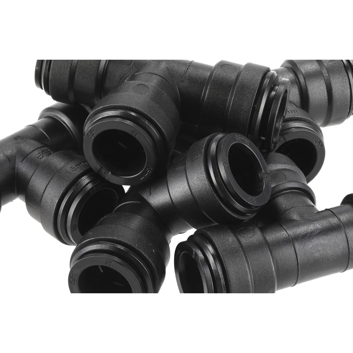 Sealey Equal Air Pipe Tee 15mm Pack of 5 John Guest Speedfit PM0215E CAS15ET