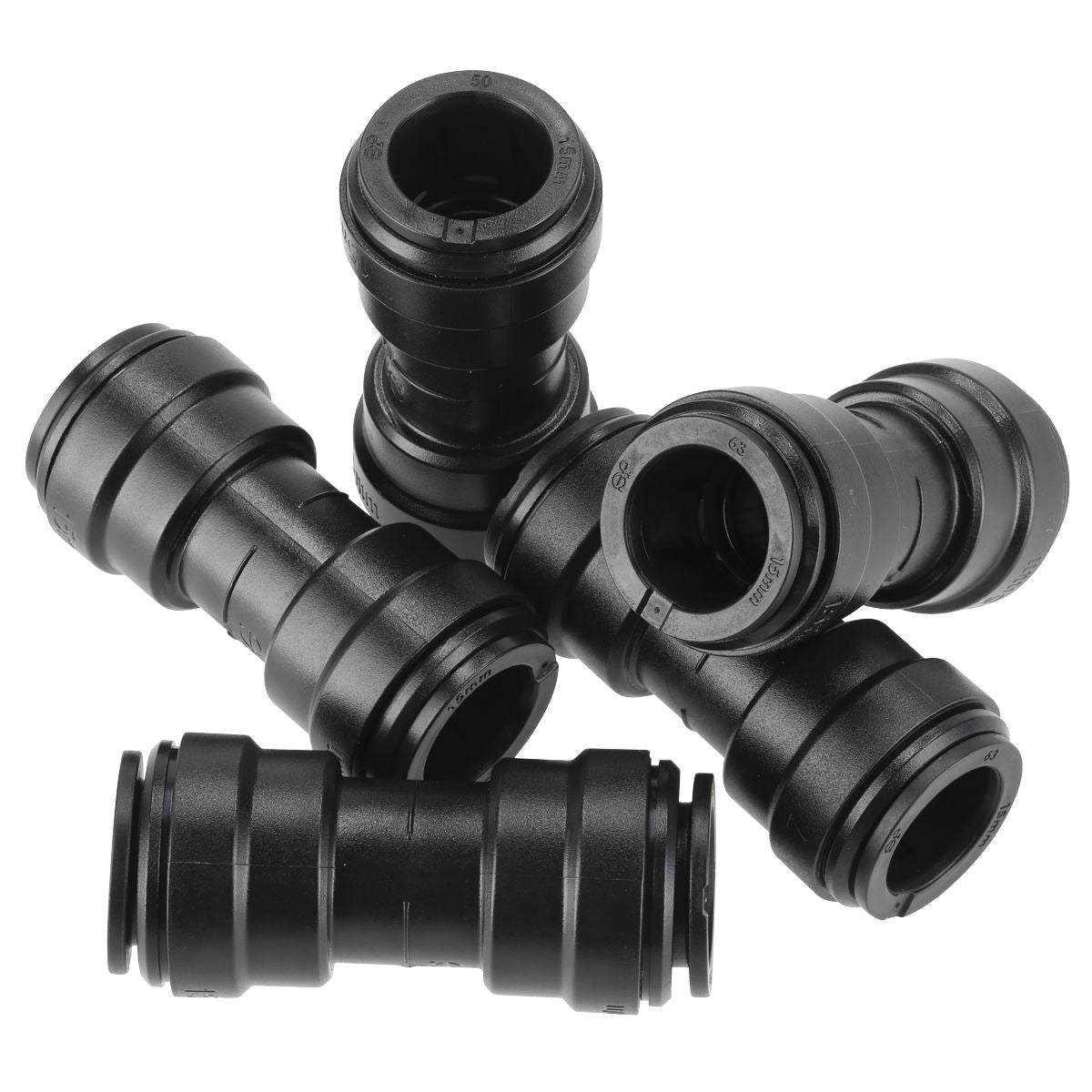 Sealey Straight Air Pipe Connector 15mm Pack of 5 John Guest Speedfit CAS15SC