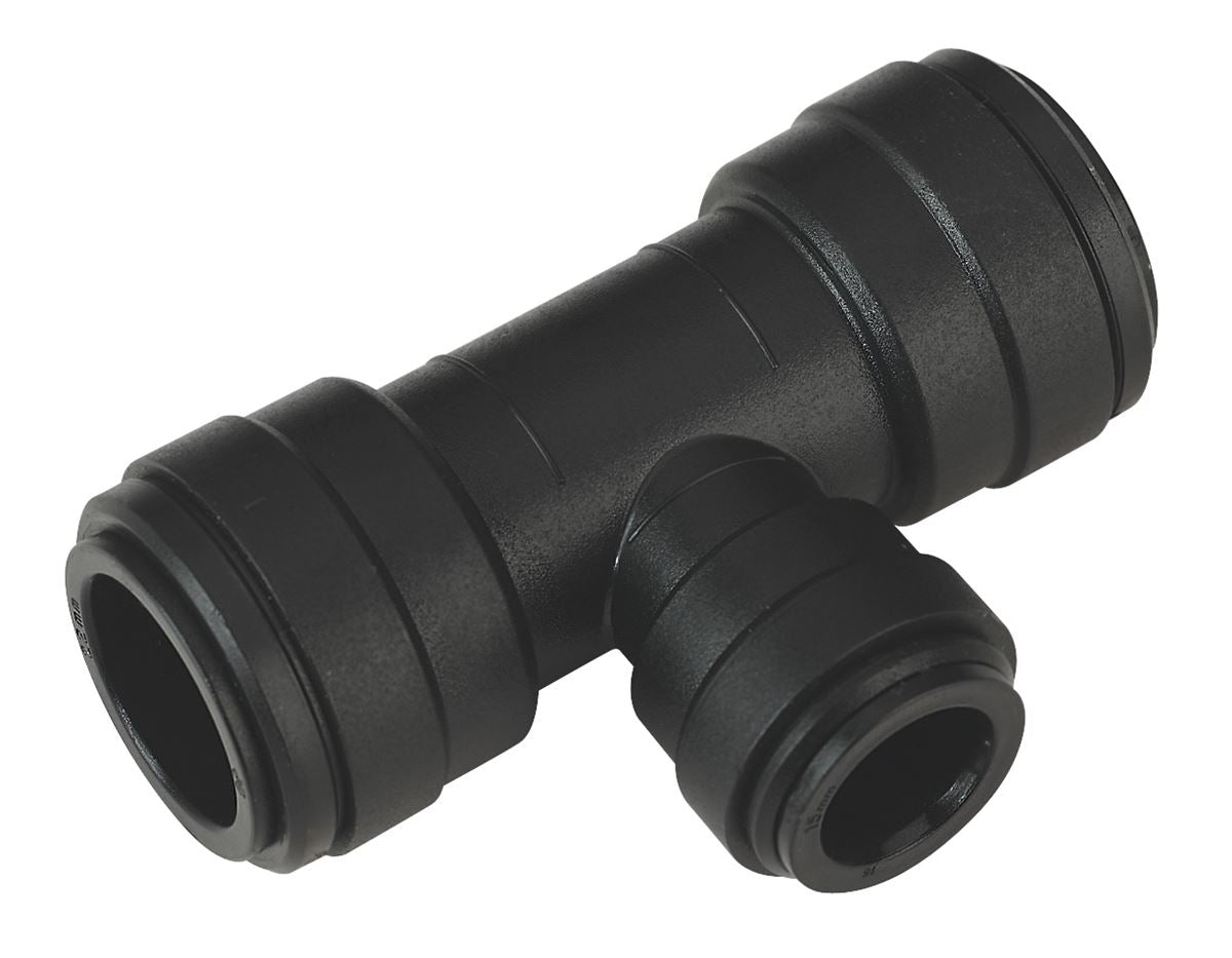 Sealey Reducing Air Pipe Tee 22- to 15mm Pack of 5 John Guest Speedfit CAS2215T