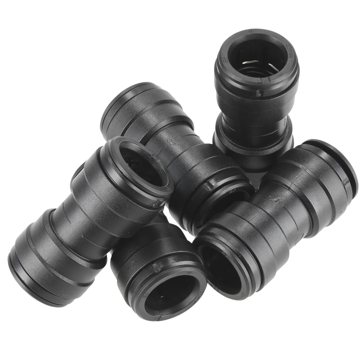 Sealey Straight Air Pipe Connector 22mm Pack of 5 John Guest Speedfit CAS22SC