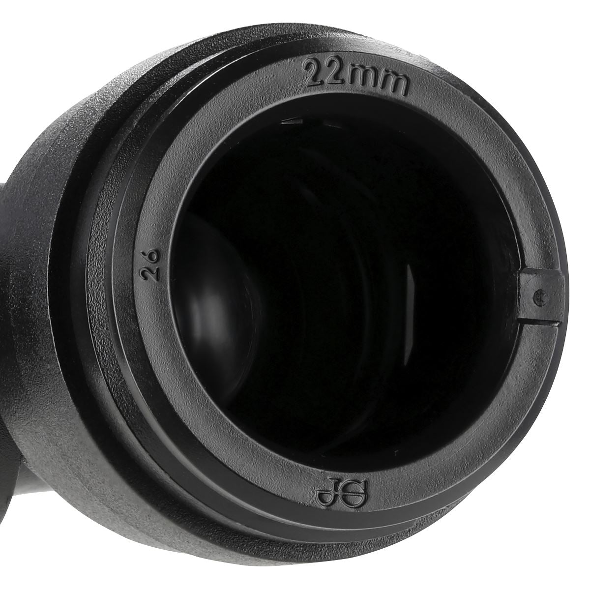 Sealey Air Pipe Stem Elbow 22mm Pack of 2 John Guest Speedfit PM222222E CAS22SE