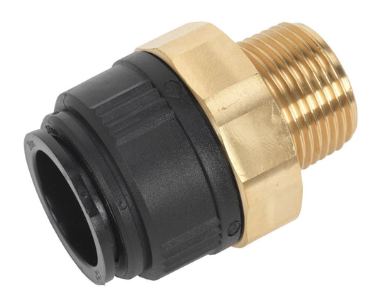 Sealey Straight Air Adaptor 28mm x 1"BSPT Brass Speedfit MM012808N) CAS28BSA