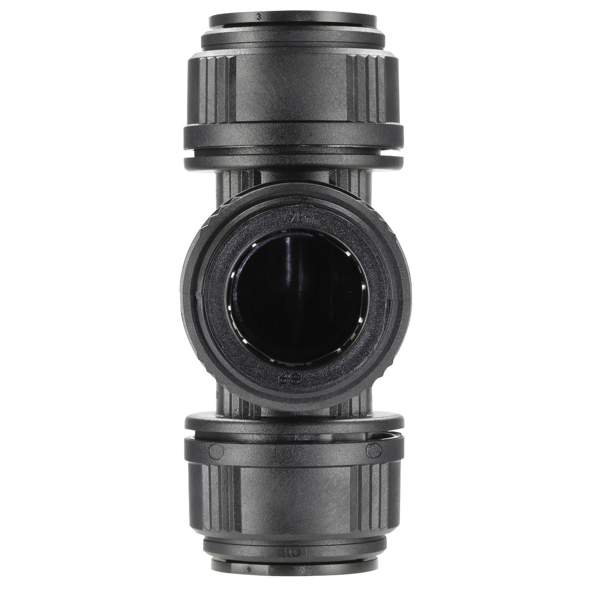 Sealey Equal Air Pipe Tee 28mm Pack of 5 John Guest Speedfit PM0228E CAS28ET