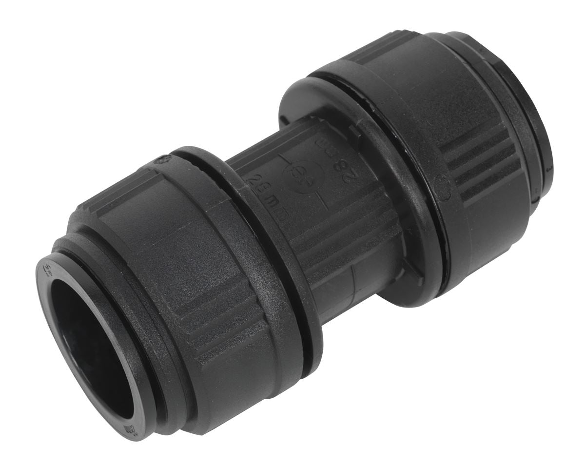 Sealey Straight Air Pipe Connector 28mm Pack of 5 John Guest Speedfit CAS28SC