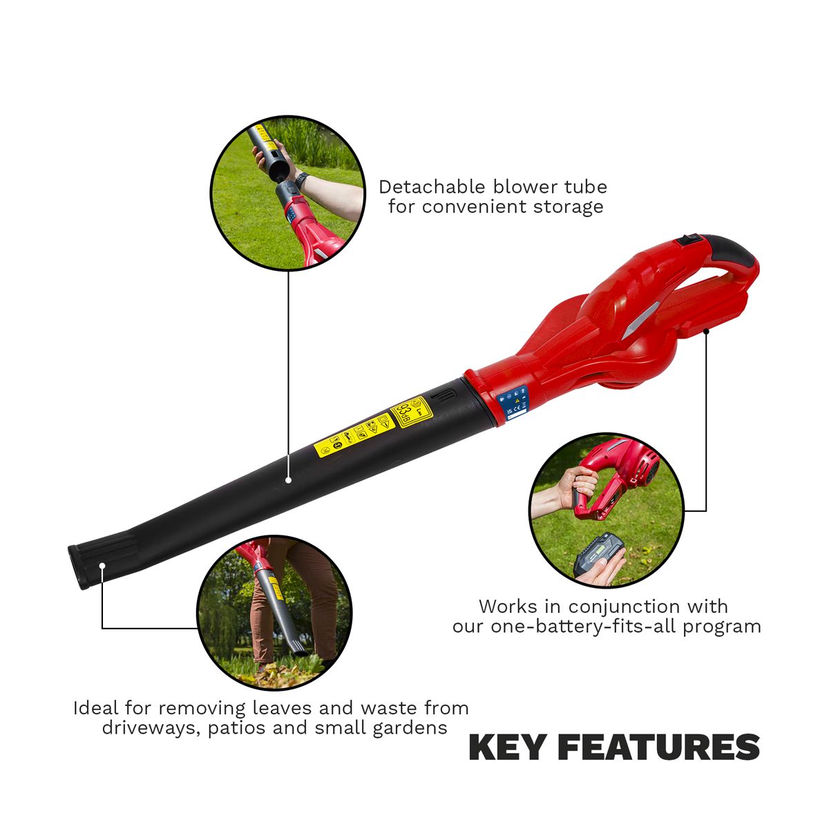 Sealey Leaf Blower Cordless 20V SV20 Series - Body Only CB20V