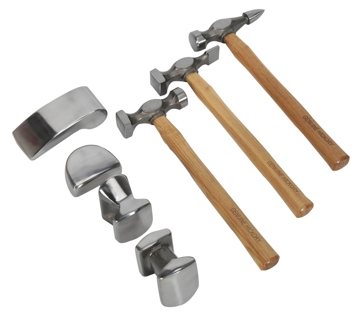 Sealey Panel Beating Set 7pc Drop-Forged Hickory Shafts CB507