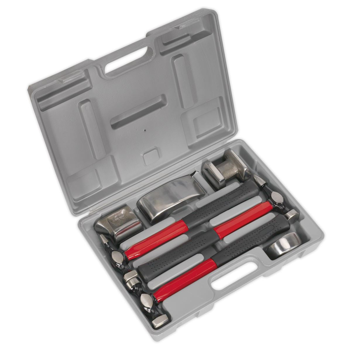 Sealey Panel Beating Set 7pc Drop-Forged Fibreglass Shafts CB707
