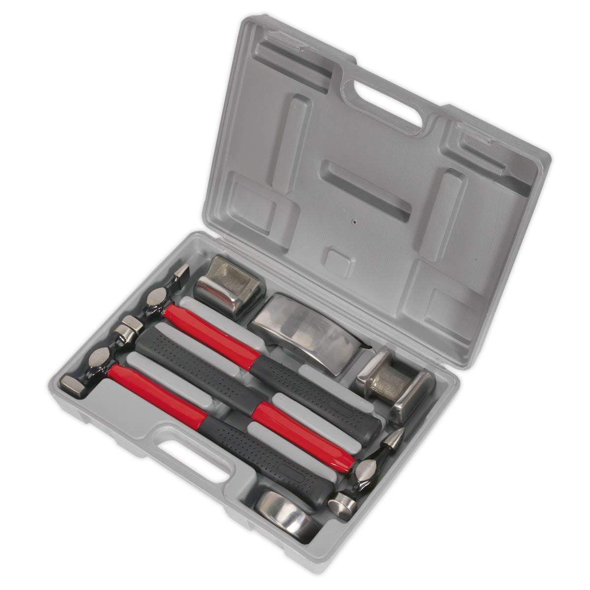 Sealey Panel Beating Set 7pc Drop-Forged Fibreglass Shafts CB707