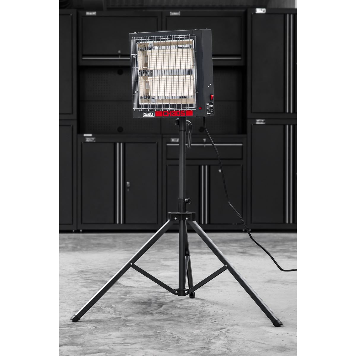 Sealey Ceramic Heater with Tripod Stand 1.4/2.8kW 230V CH30S